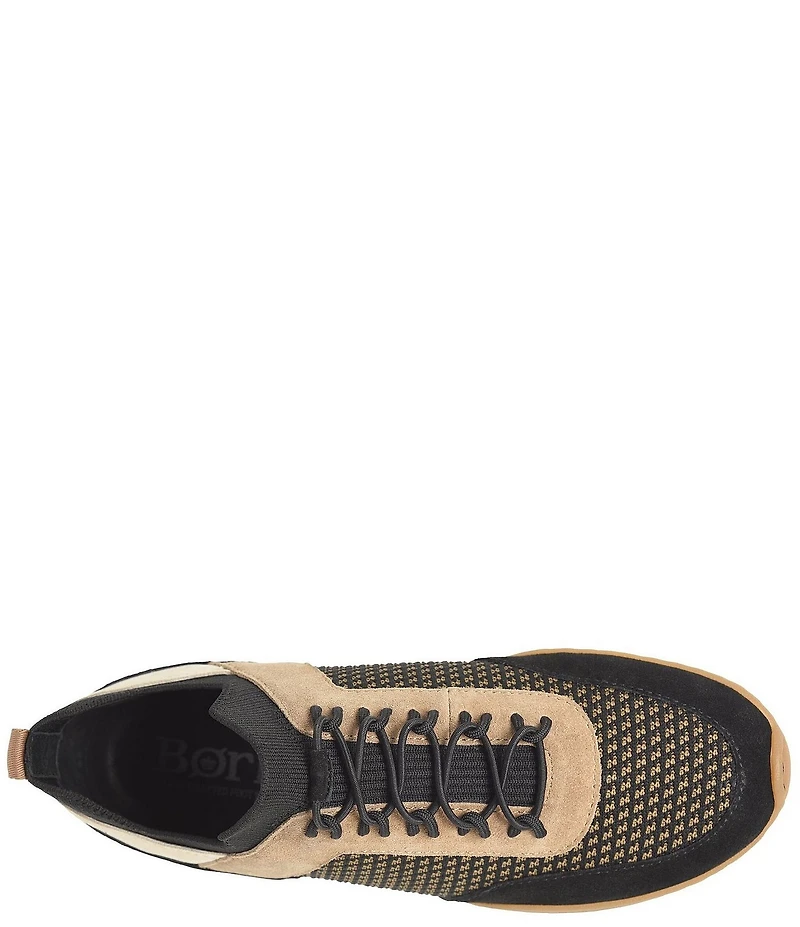 Born Aire Knit Combo Suede Sneakers