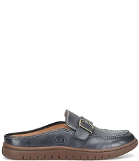Born Alora Leather Buckle Strap Loafer Mules