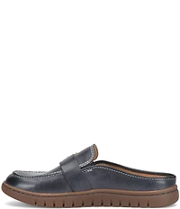 Born Alora Leather Buckle Strap Loafer Mules