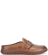 Born Alora Leather Buckle Strap Loafer Mules
