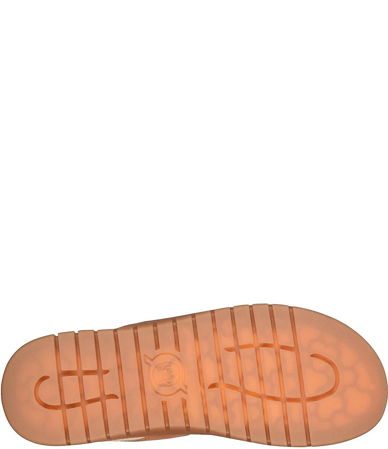 Born Amabel Leather and Elastic Slingback Sandals