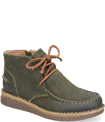 Born Analia Distressed Suede Ankle Chukka Booties