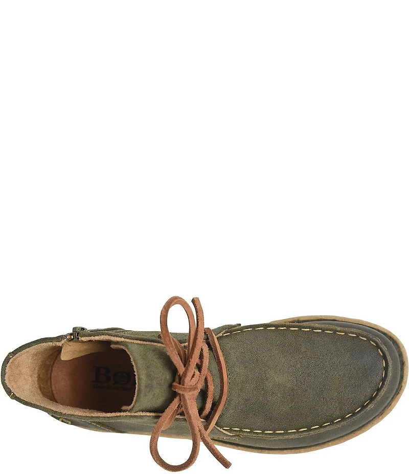 Born Analia Distressed Suede Ankle Chukka Booties