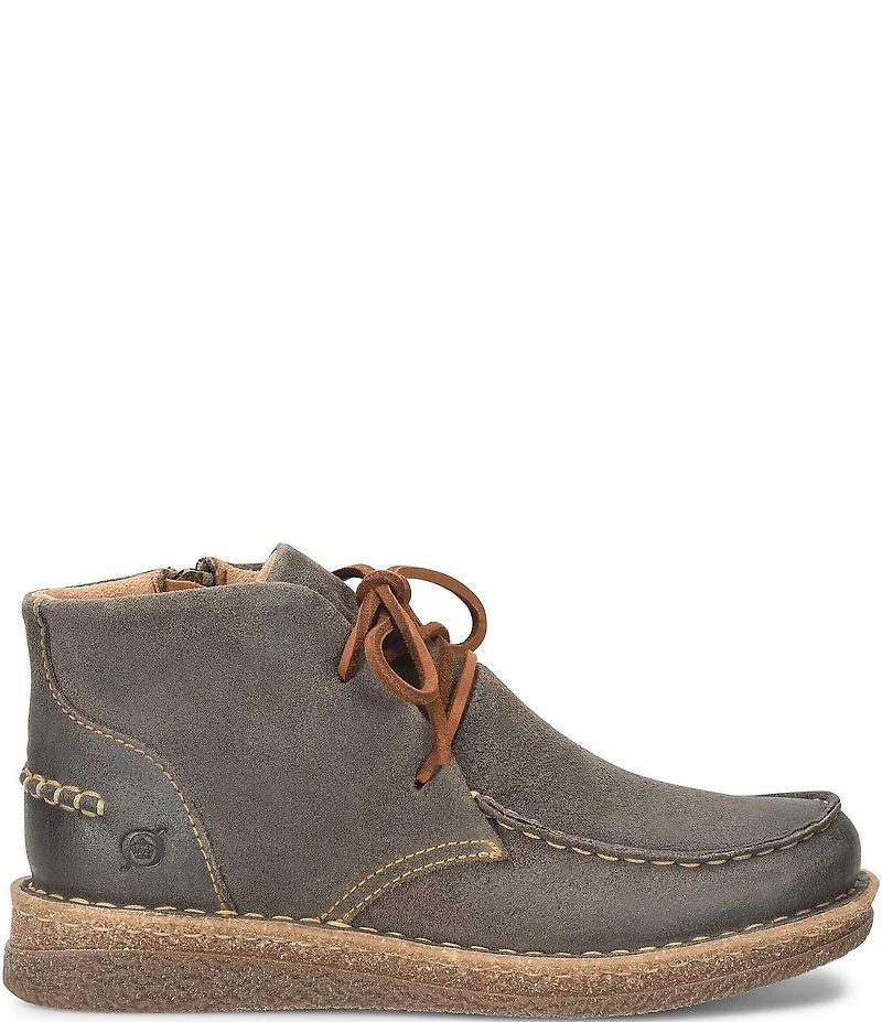 Born Analia Distressed Suede Ankle Chukka Booties