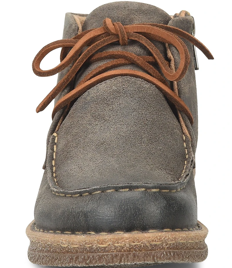 Born Analia Distressed Suede Ankle Chukka Booties