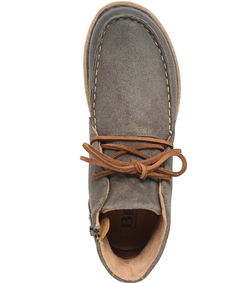 Born Analia Distressed Suede Ankle Chukka Booties