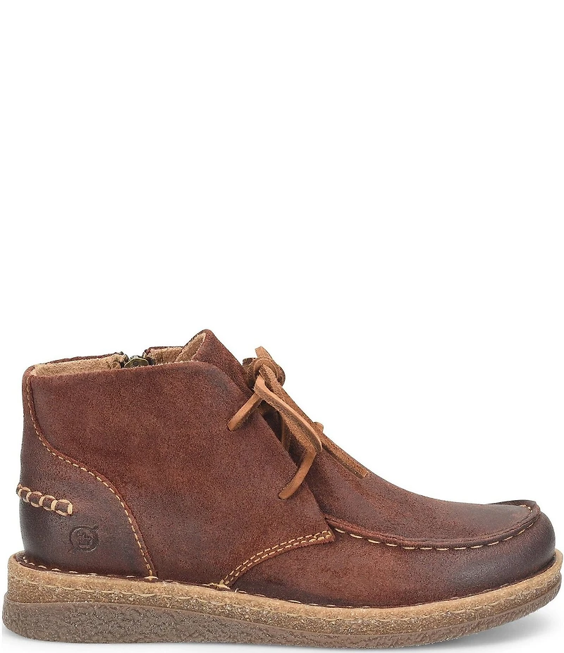Born Analia Distressed Suede Ankle Chukka Booties