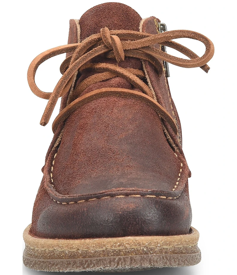 Born Analia Distressed Suede Ankle Chukka Booties