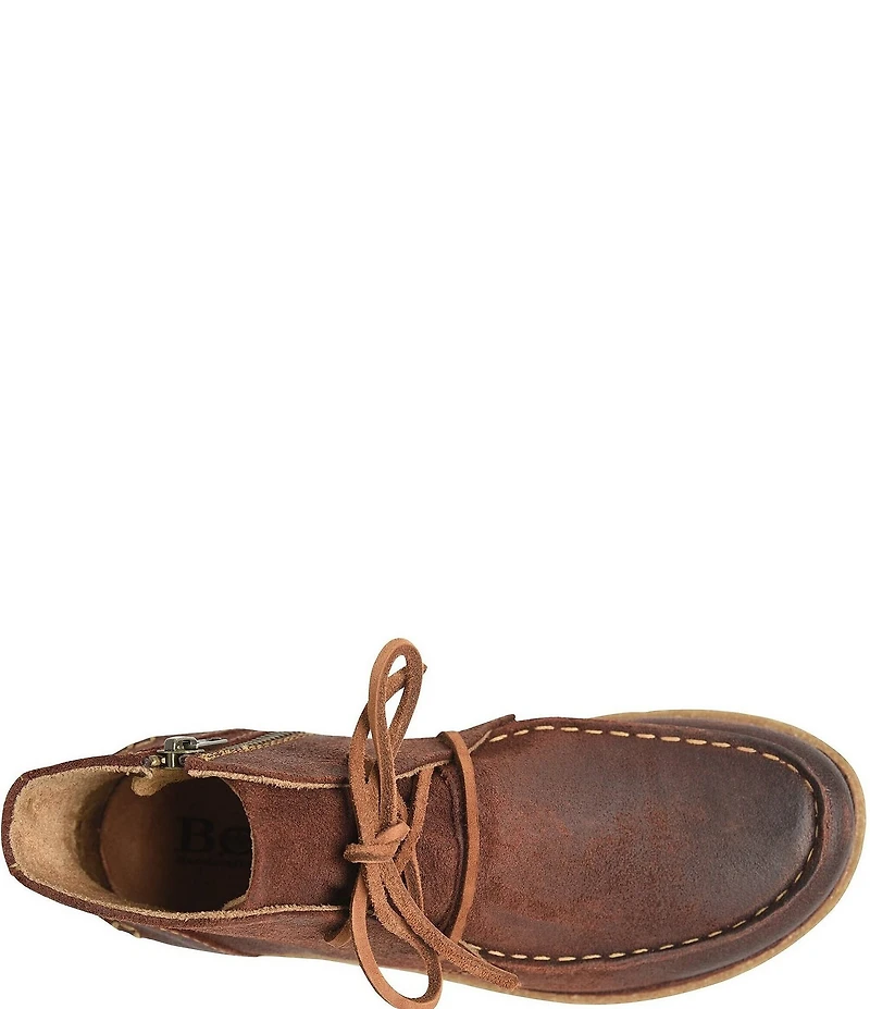 Born Analia Distressed Suede Ankle Chukka Booties