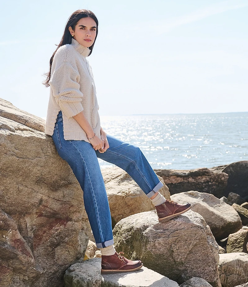 Born Analia Distressed Suede Ankle Chukka Booties