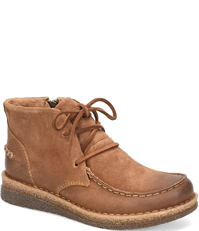 Born Analia Distressed Suede Ankle Chukka Booties