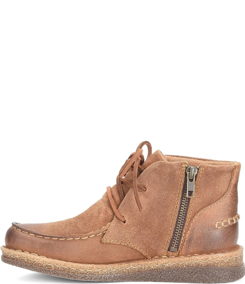 Born Analia Distressed Suede Ankle Chukka Booties