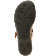 Born Avoca Leather Buckle Hardware Clogs