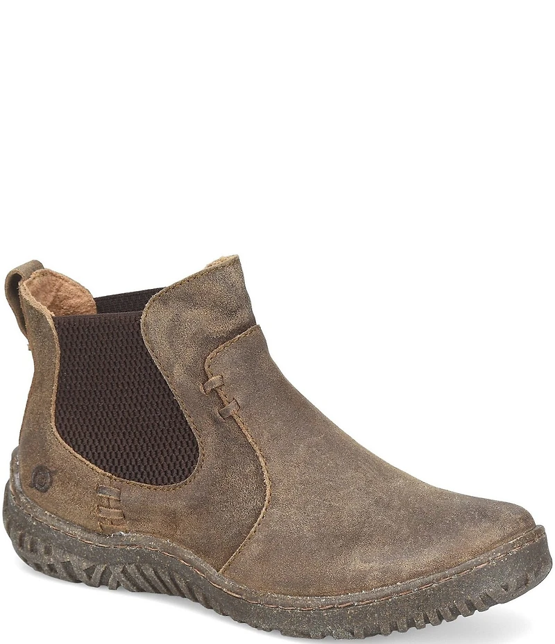 Born Bali Distressed Nubuck Chelsea Booties