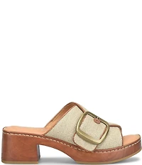 Born Bangle Buckle Platform Slide Sandals