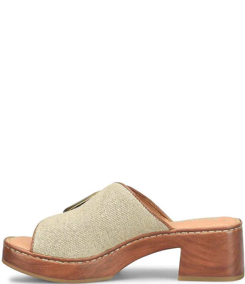 Born Bangle Buckle Platform Slide Sandals