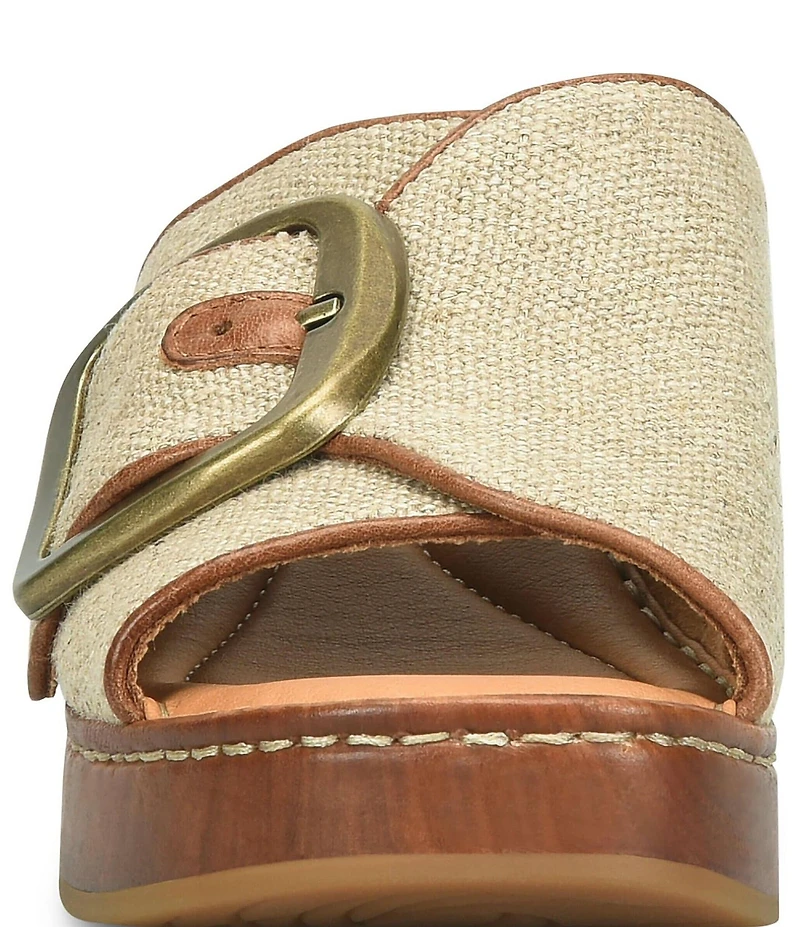 Born Bangle Buckle Platform Slide Sandals