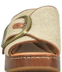 Born Bangle Buckle Platform Slide Sandals