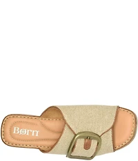 Born Bangle Buckle Platform Slide Sandals