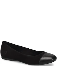 Born Batti Suede Cap Toe Ballet Flats