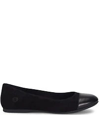 Born Batti Suede Cap Toe Ballet Flats