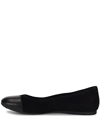 Born Batti Suede Cap Toe Ballet Flats