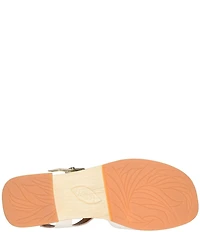 Born Bella Leather Platform Ankle Strap Sandals