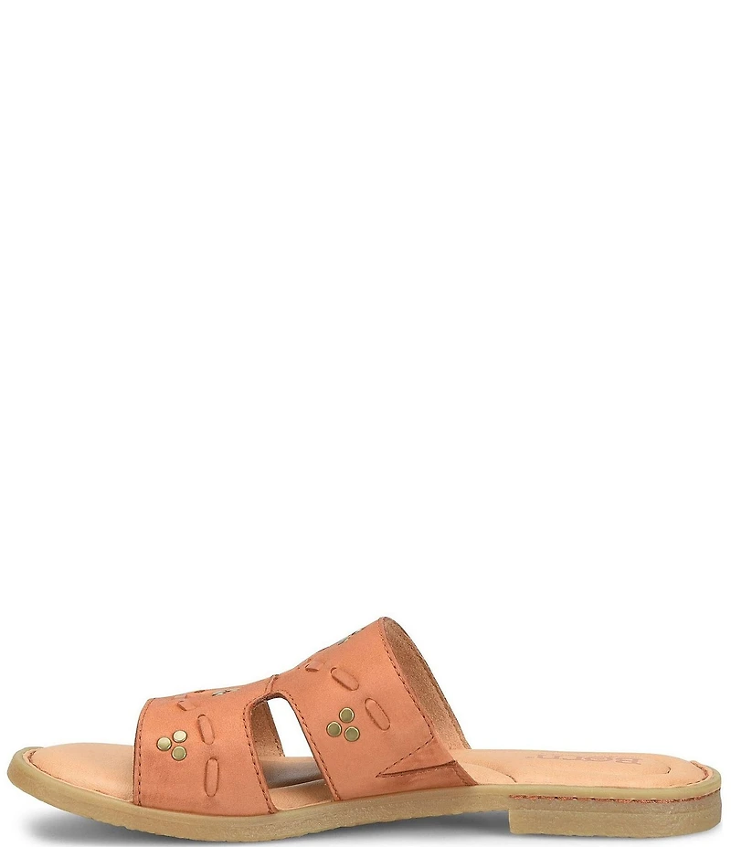 Born Benita Nubuck Studded Slide Sandals