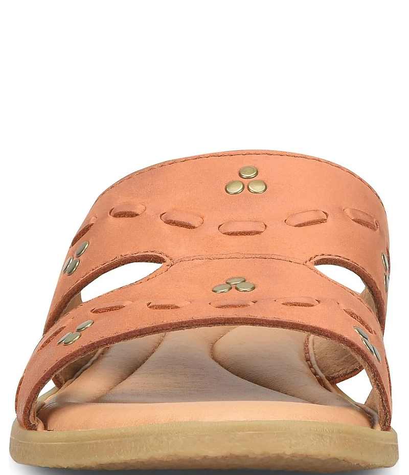 Born Benita Nubuck Studded Slide Sandals