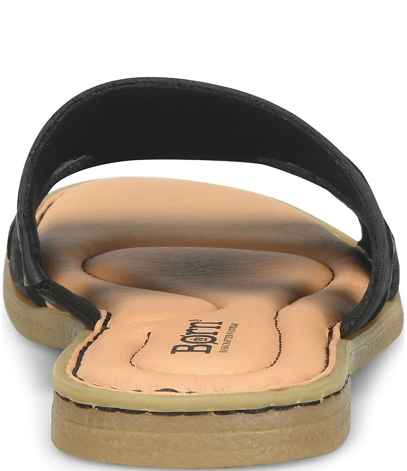 Born Benita Nubuck Studded Slide Sandals