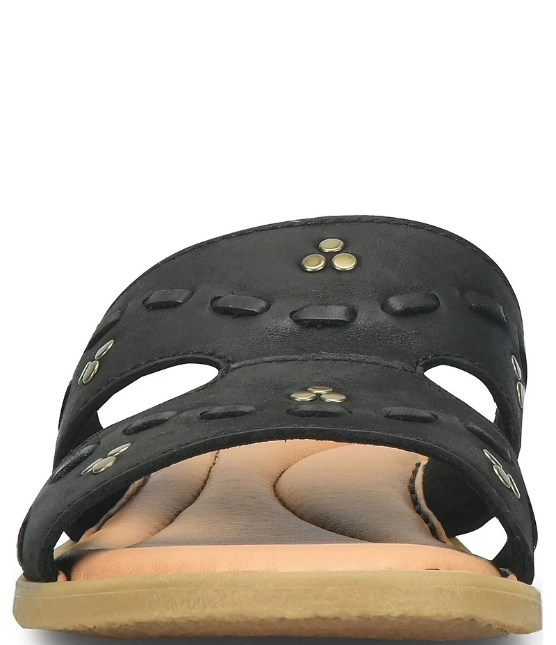 Born Benita Nubuck Studded Slide Sandals