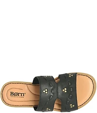 Born Benita Nubuck Studded Slide Sandals