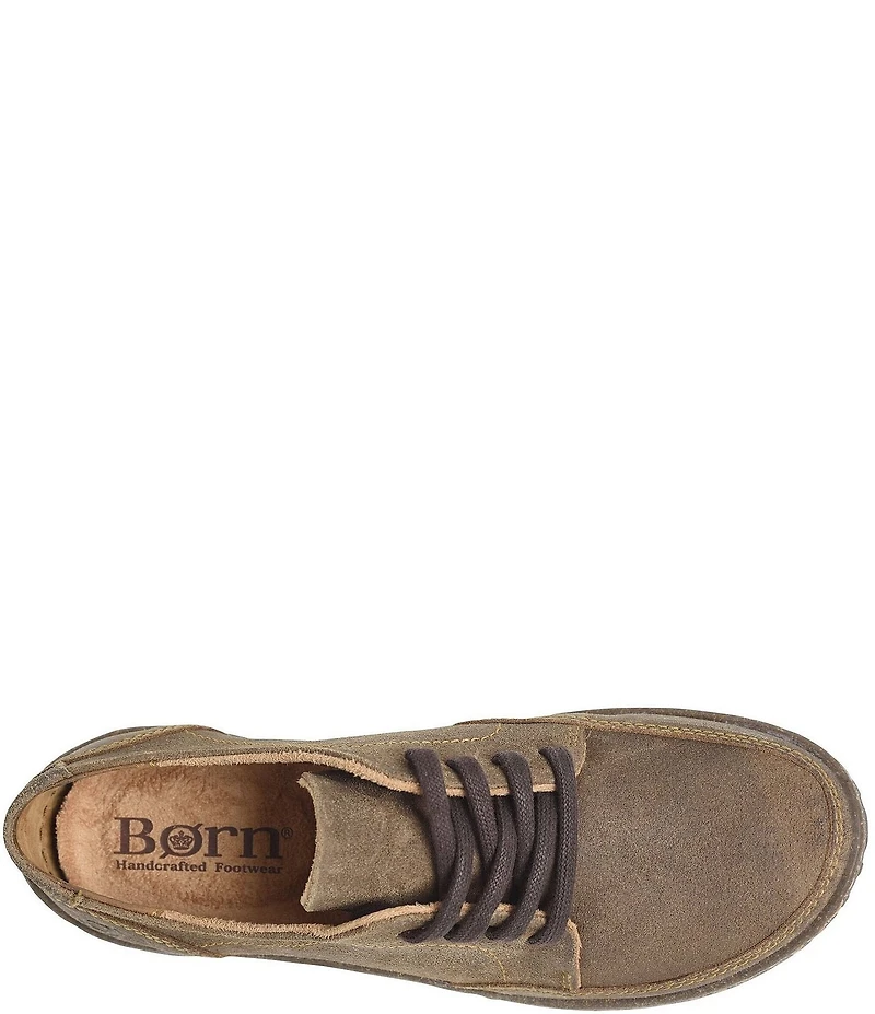 Born Bevi Distressed Suede Oxford Sneakers