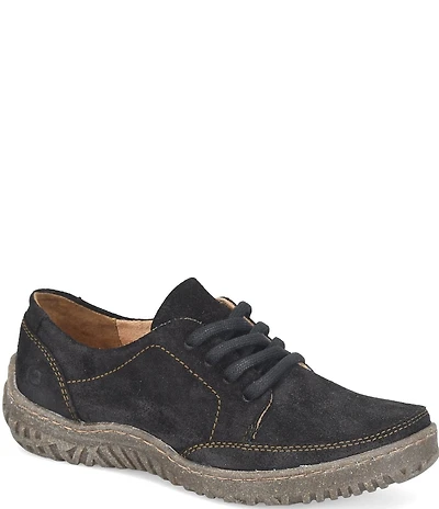 Born Bevi Distressed Suede Oxford Sneakers