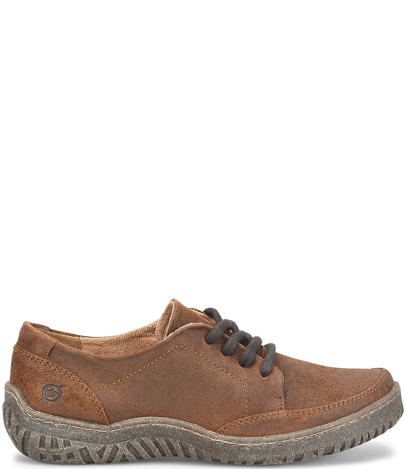 Born Bevi Distressed Suede Oxford Sneakers