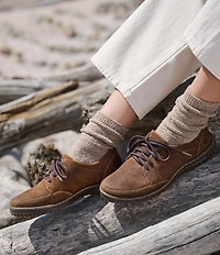 Born Bevi Distressed Suede Oxford Sneakers