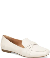 Born Bliss Leather Twist Strap Loafers