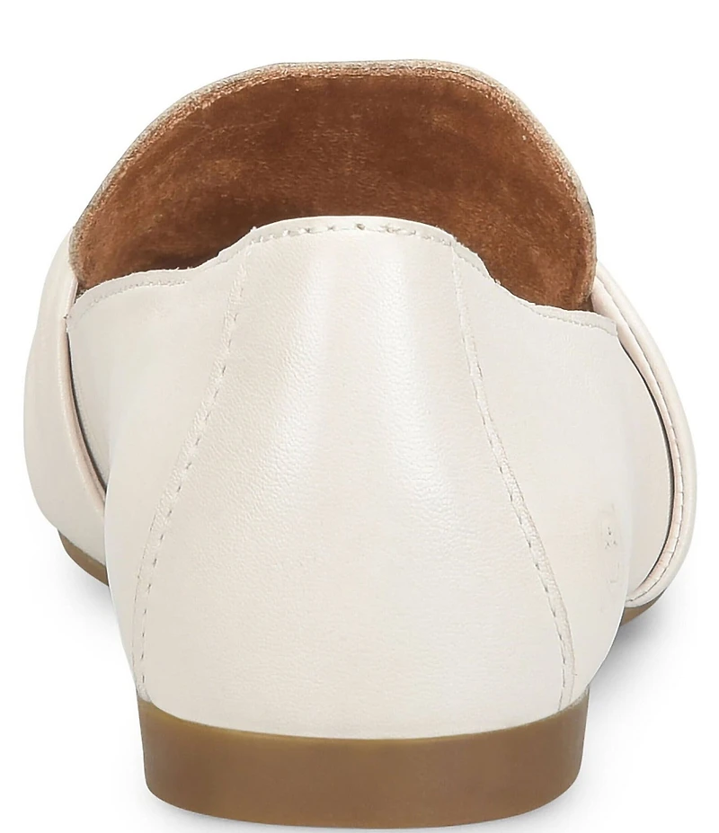 Born Bliss Leather Twist Strap Loafers