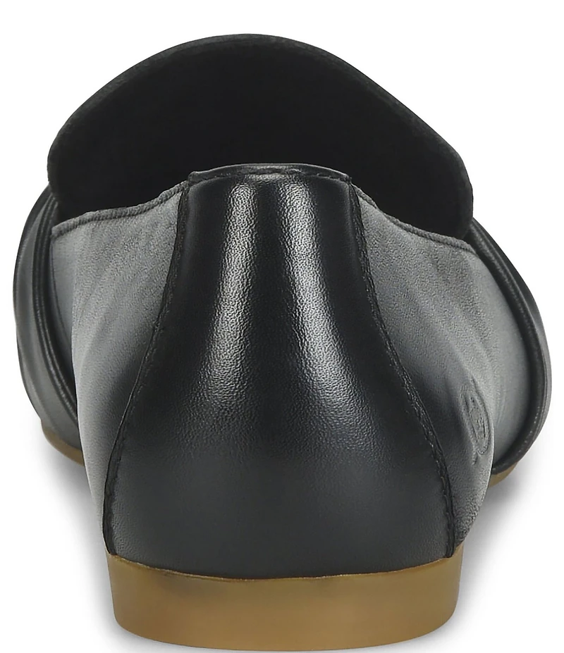 Born Bliss Leather Twist Strap Loafers