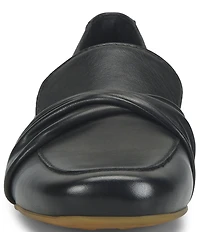 Born Bliss Leather Twist Strap Loafers