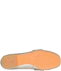 Born Bliss Metallic Leather Twist Strap Loafers