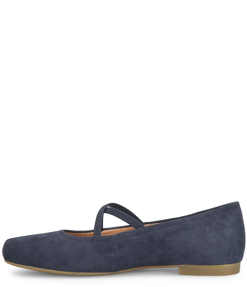 Born Brylee Suede Criss-Cross Straps Ballet Flats