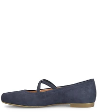 Born Brylee Suede Criss-Cross Straps Ballet Flats