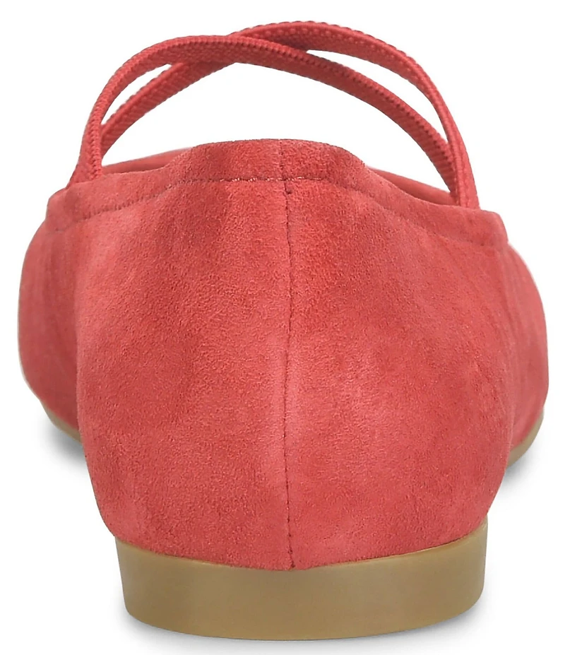 Born Brylee Suede Criss-Cross Straps Ballet Flats