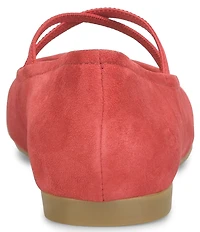 Born Brylee Suede Criss-Cross Straps Ballet Flats