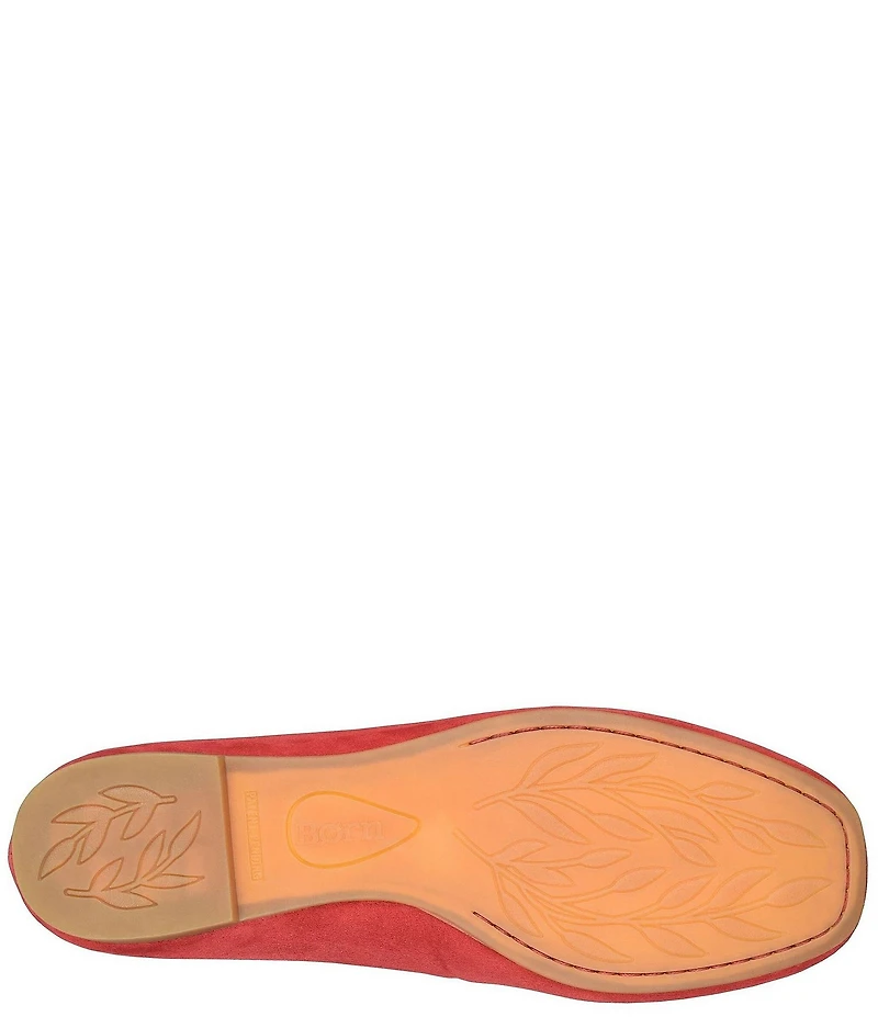 Born Brylee Suede Criss-Cross Straps Ballet Flats