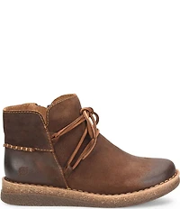 Born Calyn Distressed Leather Lace Ankle Booties