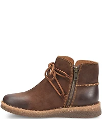 Born Calyn Distressed Leather Lace Ankle Booties