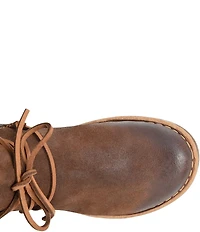 Born Calyn Distressed Leather Lace Ankle Booties