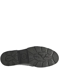 Born Carrera Leather Lug Sole Platform Buckle Loafers